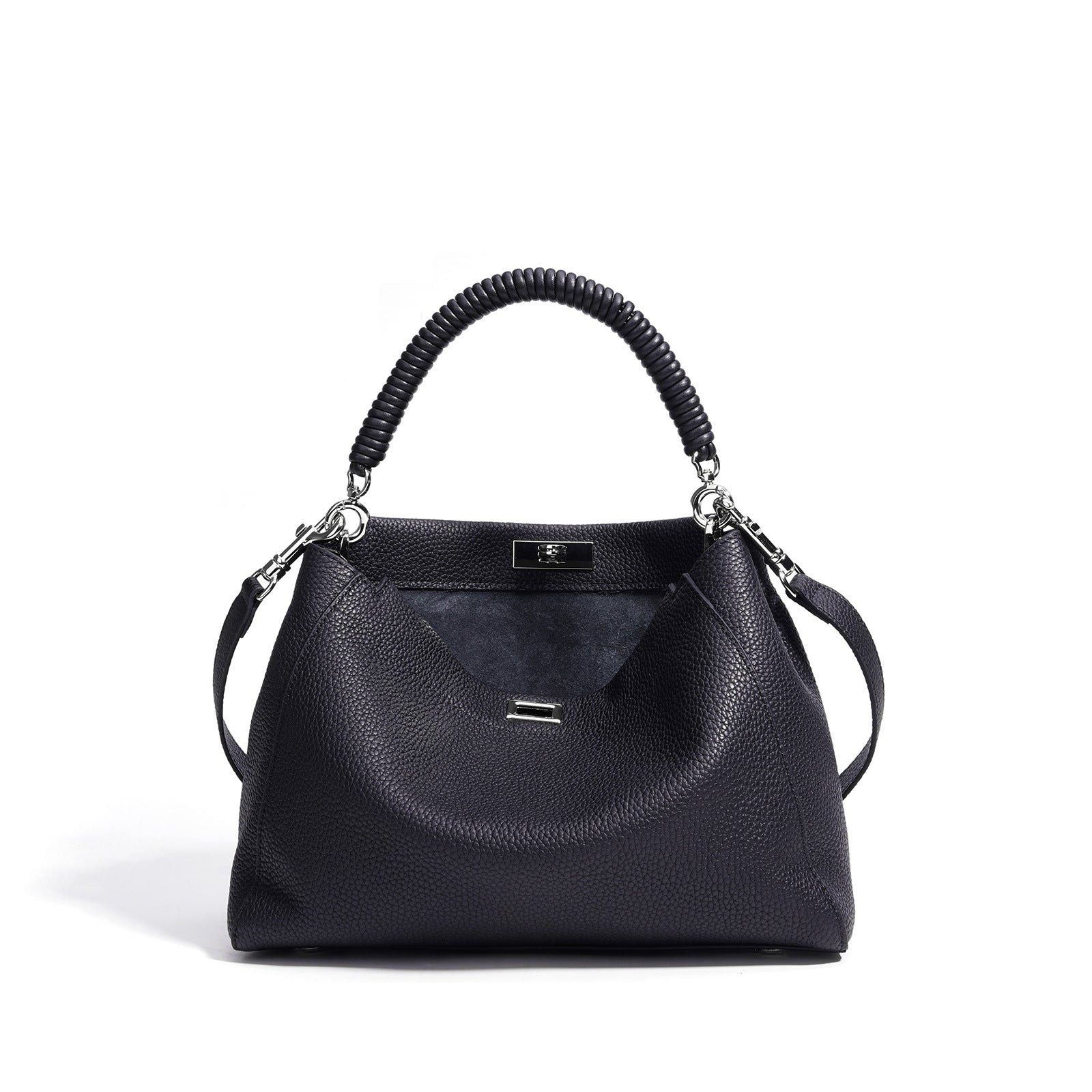 Borsa a tracolla capiente in stile motociclistico