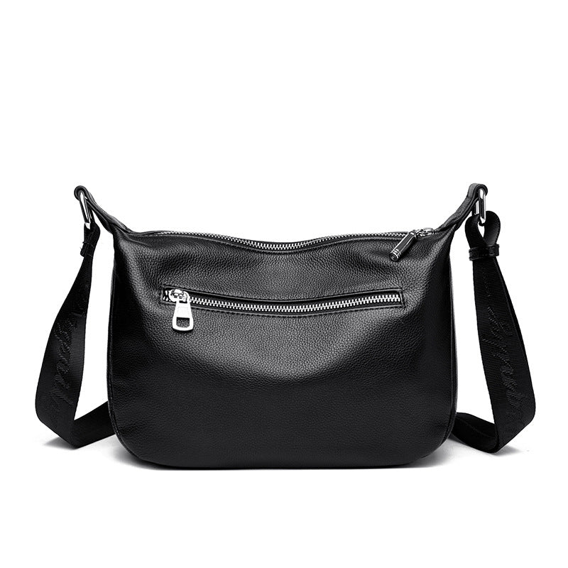 Borsa a tracolla da donna in pelle pieno fiore di grande capacità