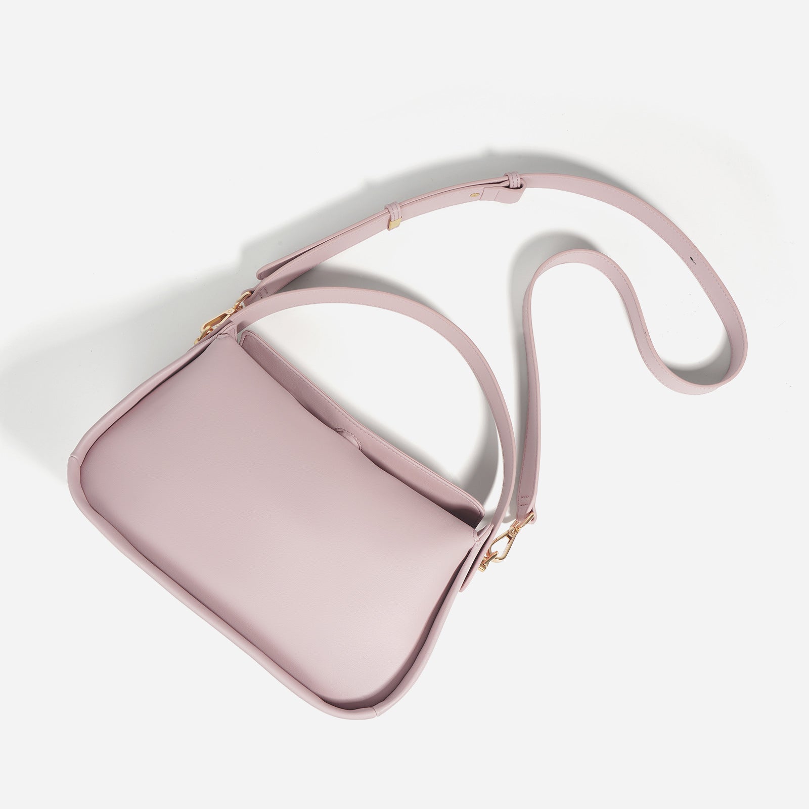 Borsa in Pelle Bovina — 3 Modi di Porto: Spalla, Mano & Tracolla