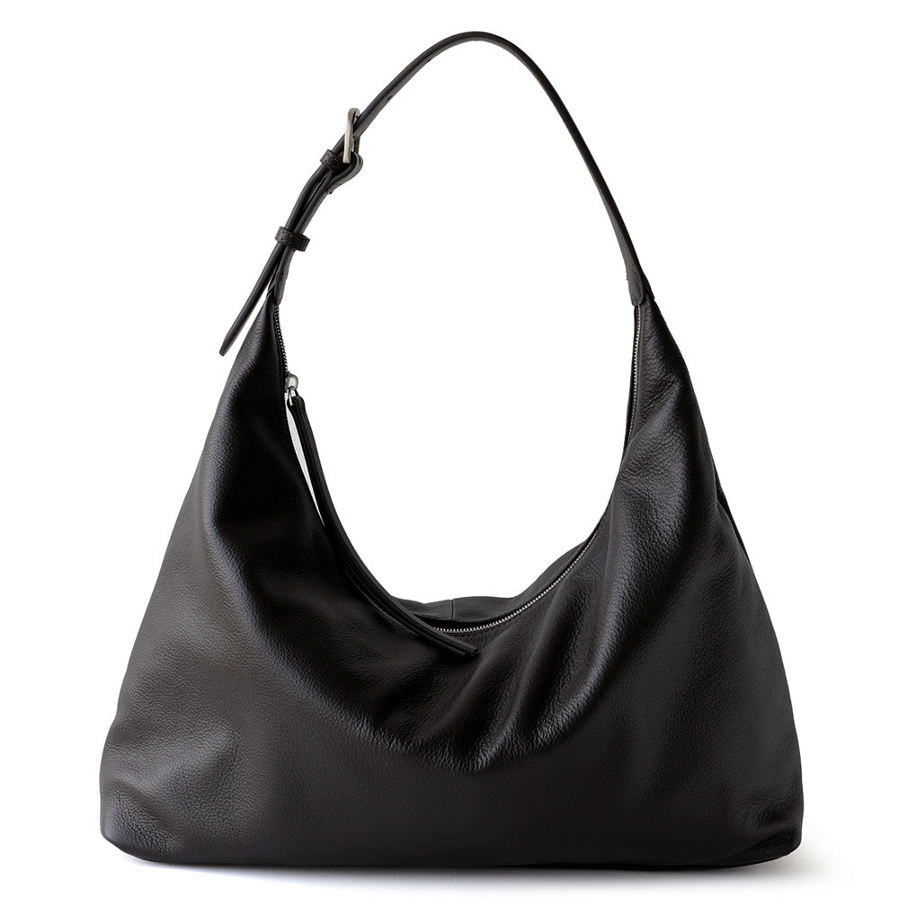 Borsa a tracolla versatile in pelle,