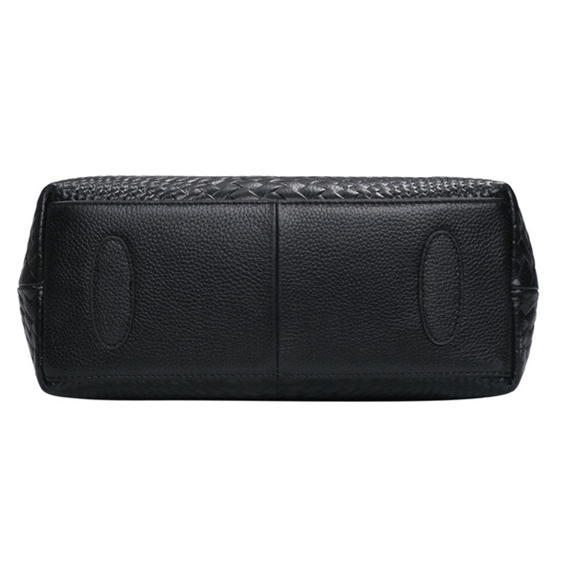 Borsa Intrecciata in Vera Pelle Bovina — Tracolla & Spalla