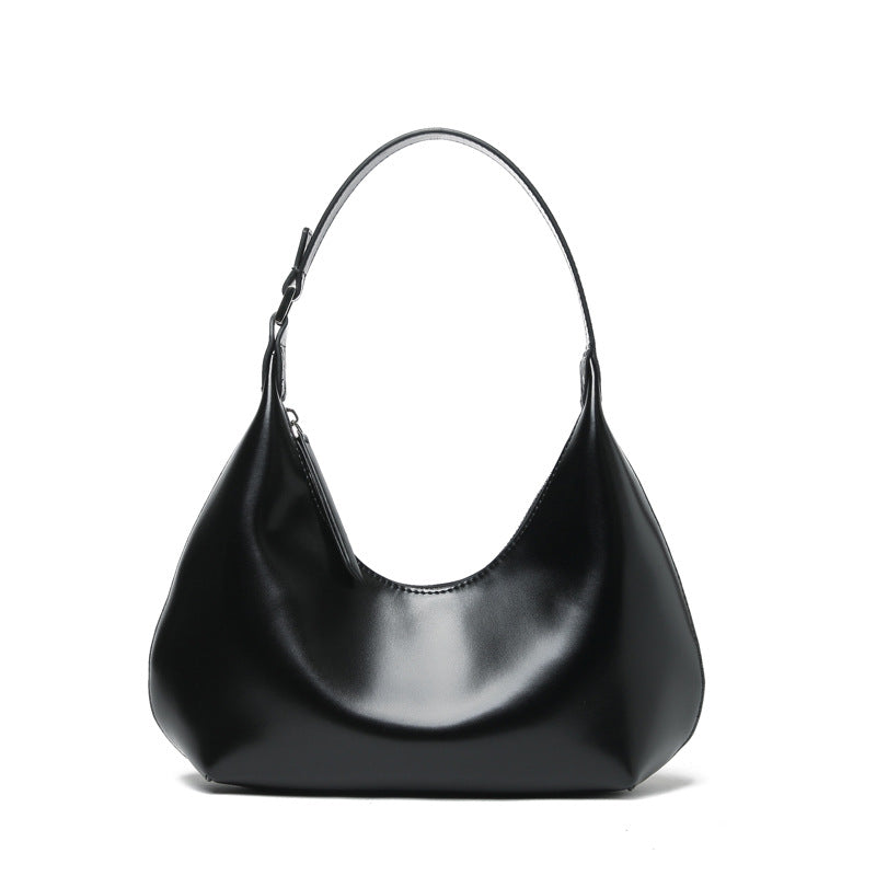 Borsa Ascella Monospalla in Pelle | Pillow Bag Retrò con Zip