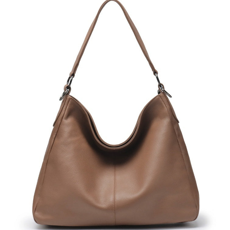 Borsa a tracolla da donna ad alta capacità in pelle bovina