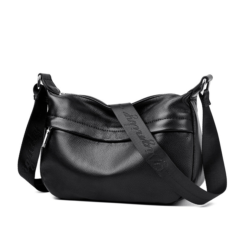 Borsa a tracolla da donna in pelle pieno fiore di grande capacità