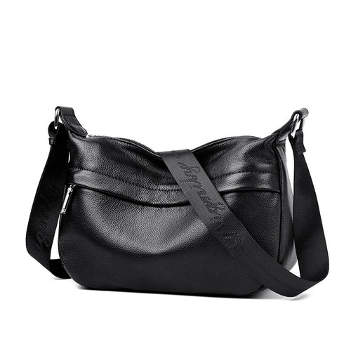 Borsa a tracolla da donna in pelle pieno fiore di grande capacità