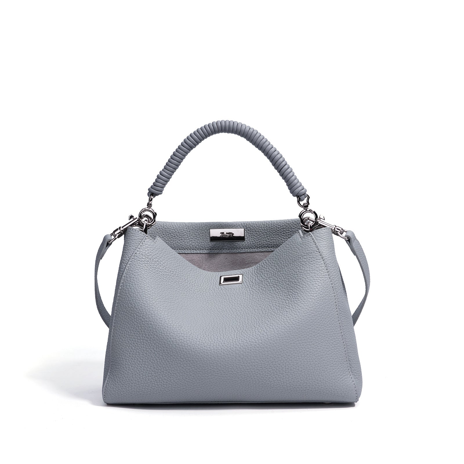 Borsa a tracolla capiente in stile motociclistico