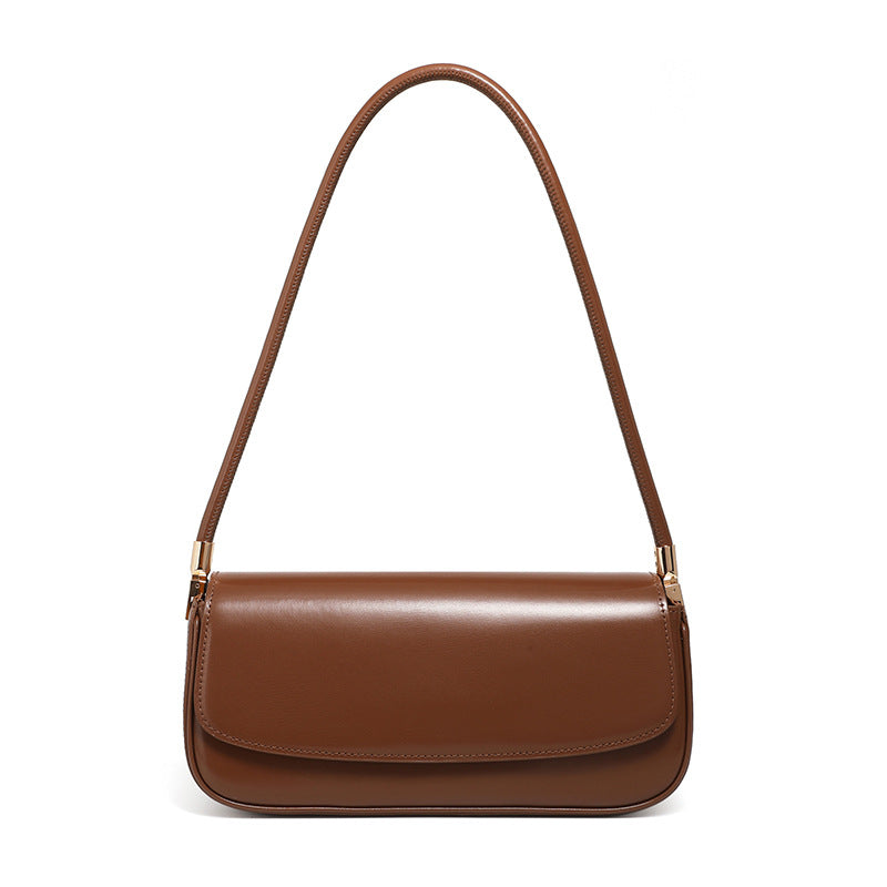 Baguette Bag in Vera Pelle Box Lucida - AYA BORSE 