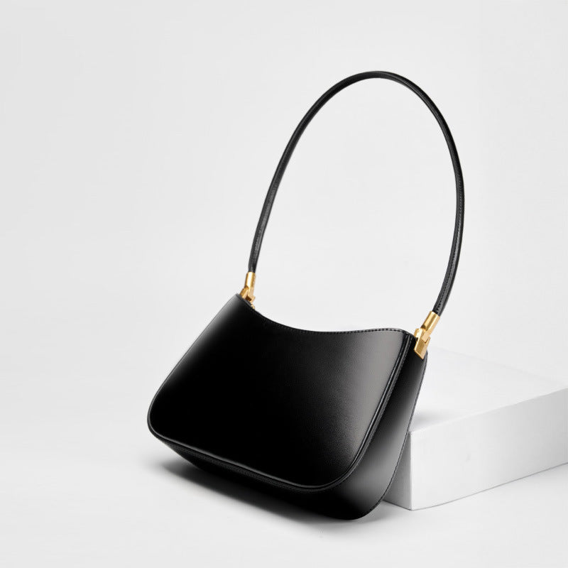 Borsa Baguette Ascellare in Vera Pelle Bovina — French Style Minimalista | AYA BORSE - AYA BORSE 