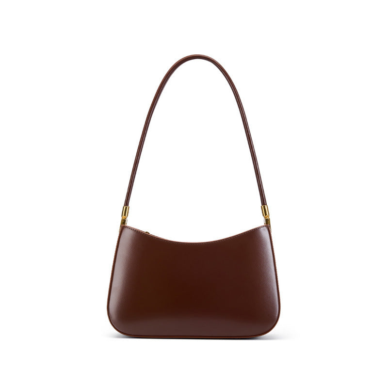 Borsa Baguette Ascellare in Vera Pelle Bovina — French Style Minimalista | AYA BORSE - AYA BORSE 