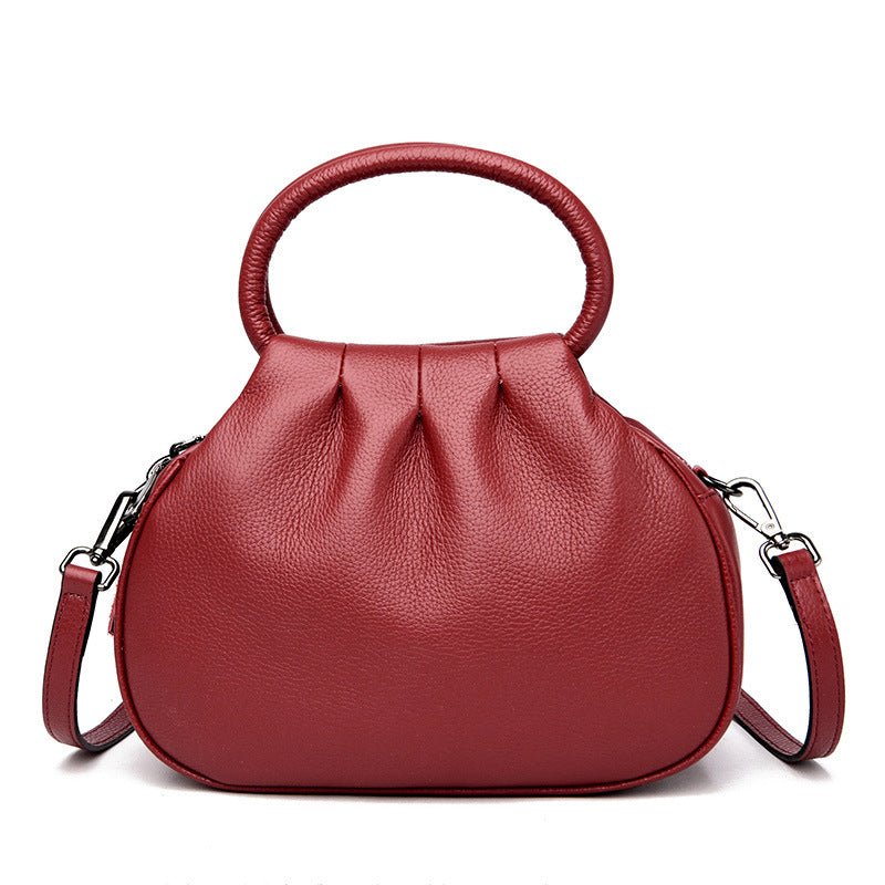 Elegante borsa da donna color grigio elefante, versatile e adatta anche a tracolla - AYA BORSE 