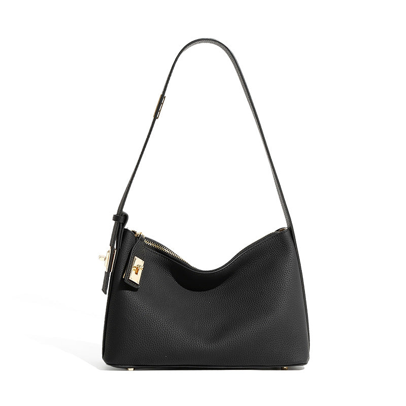 Borsa Hobo da Lavoro in Vera Pelle —   Tasca Laterale - AYA BORSE 
