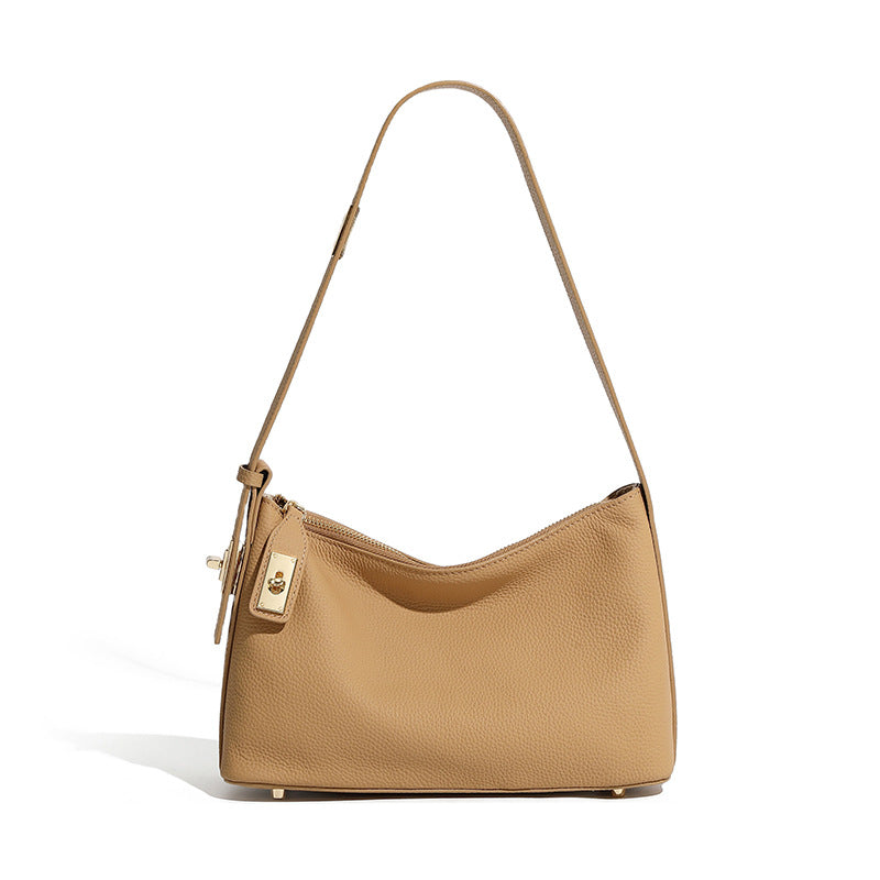 Borsa Hobo da Lavoro in Vera Pelle —   Tasca Laterale - AYA BORSE 