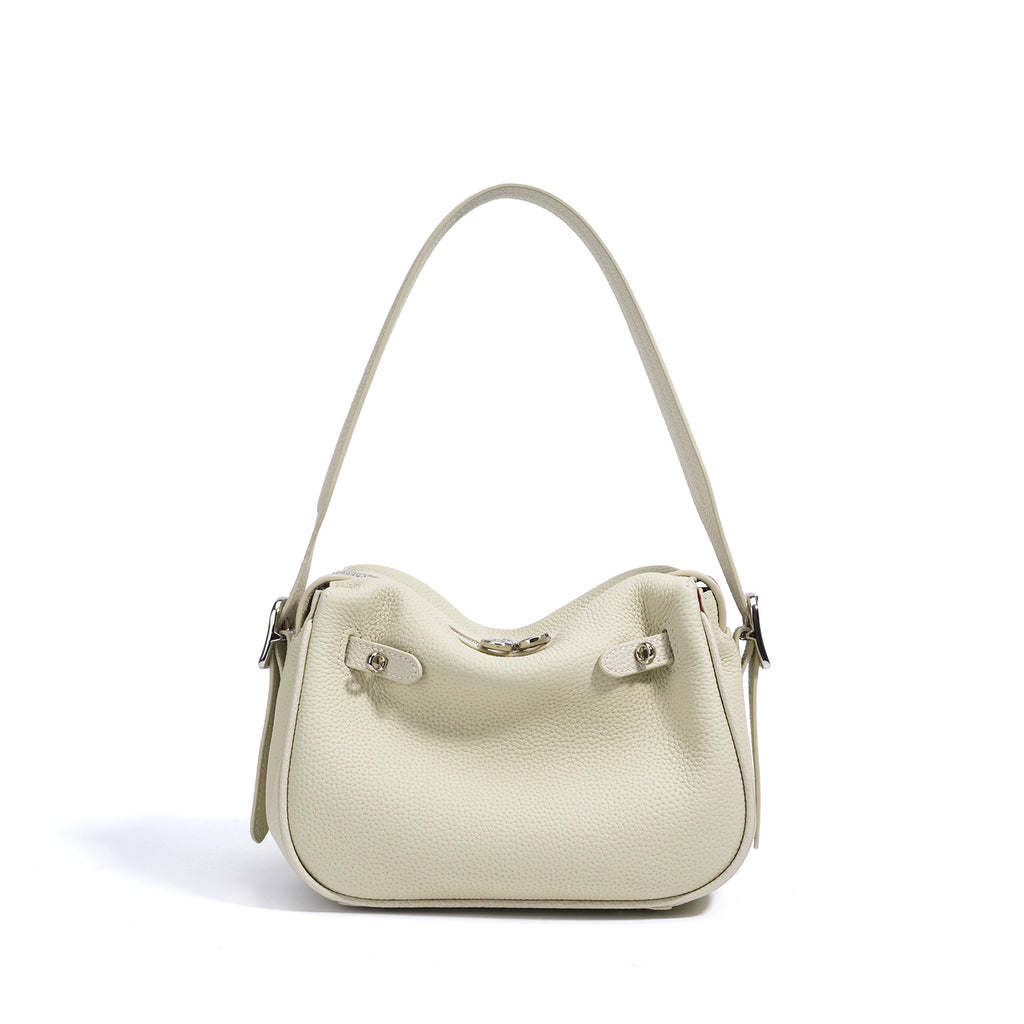 Borsa Hobo in Vera Pelle Pebbled  — Silhouette Morbida - AYA BORSE 