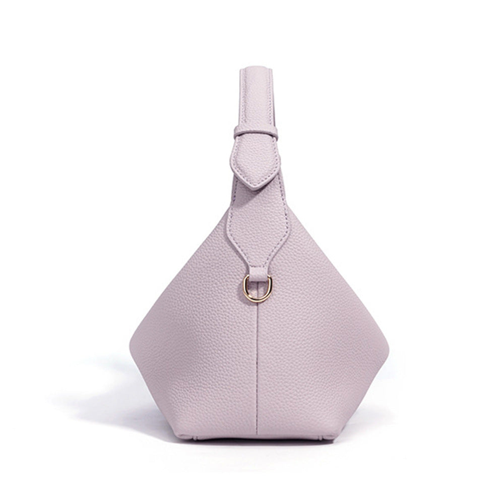 Borsa Hobo in Vera Pelle con Manico a Nodo — Minimal Chic - AYA BORSE 