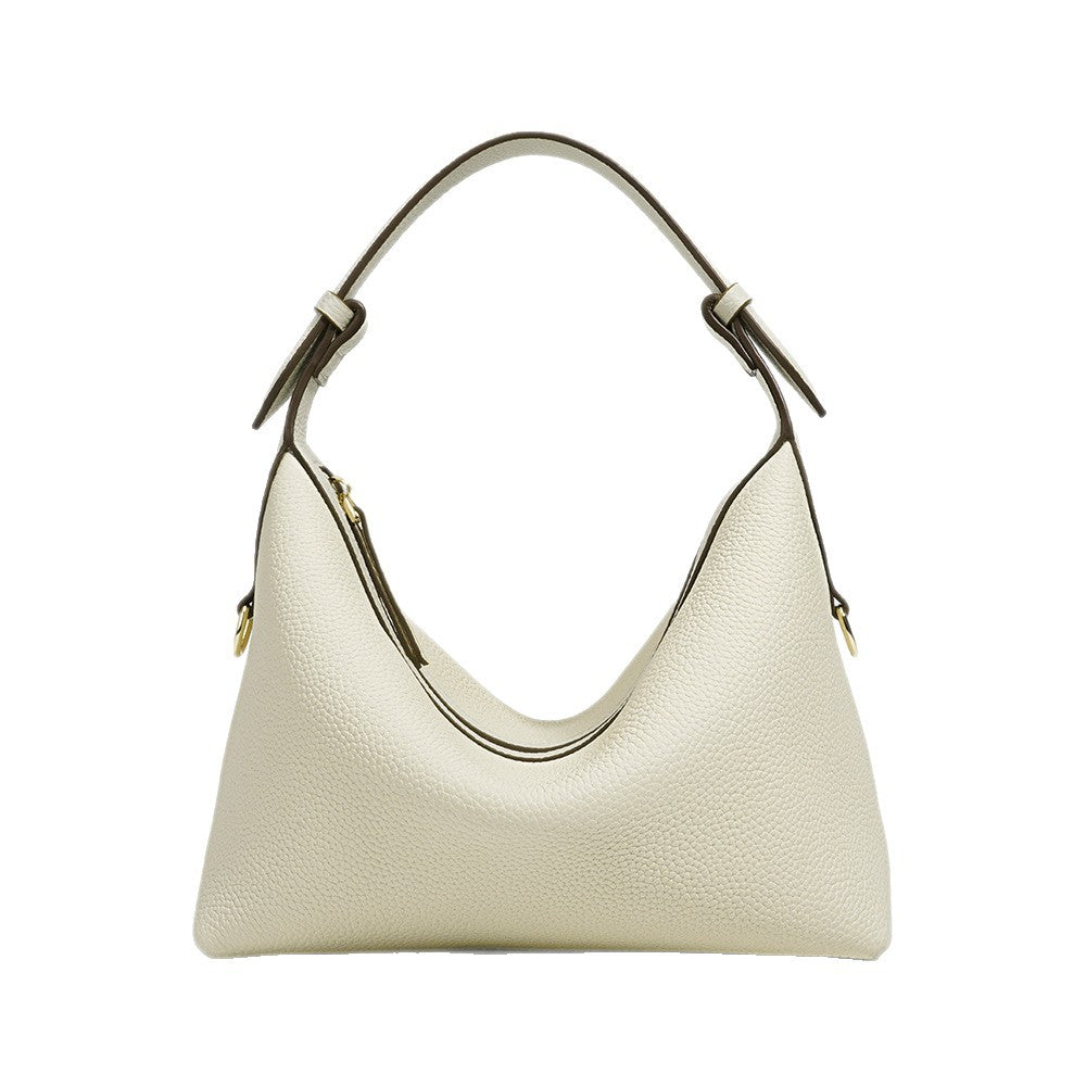 Borsa Hobo in Vera Pelle con Manico a Nodo — Minimal Chic - AYA BORSE 