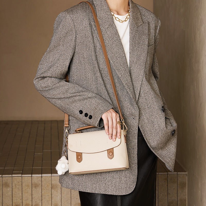 Borsa Cambridge da donna in pelle di vacchetta - AYA BORSE