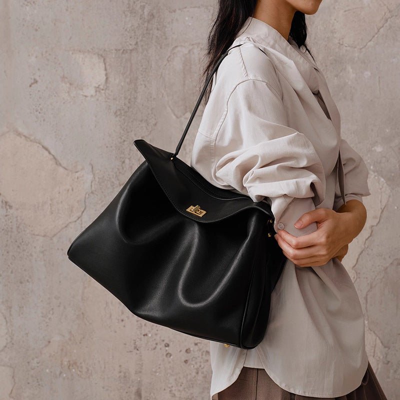 Borsa tote sofisticata e capiente,in vera pelle - AYA BORSE