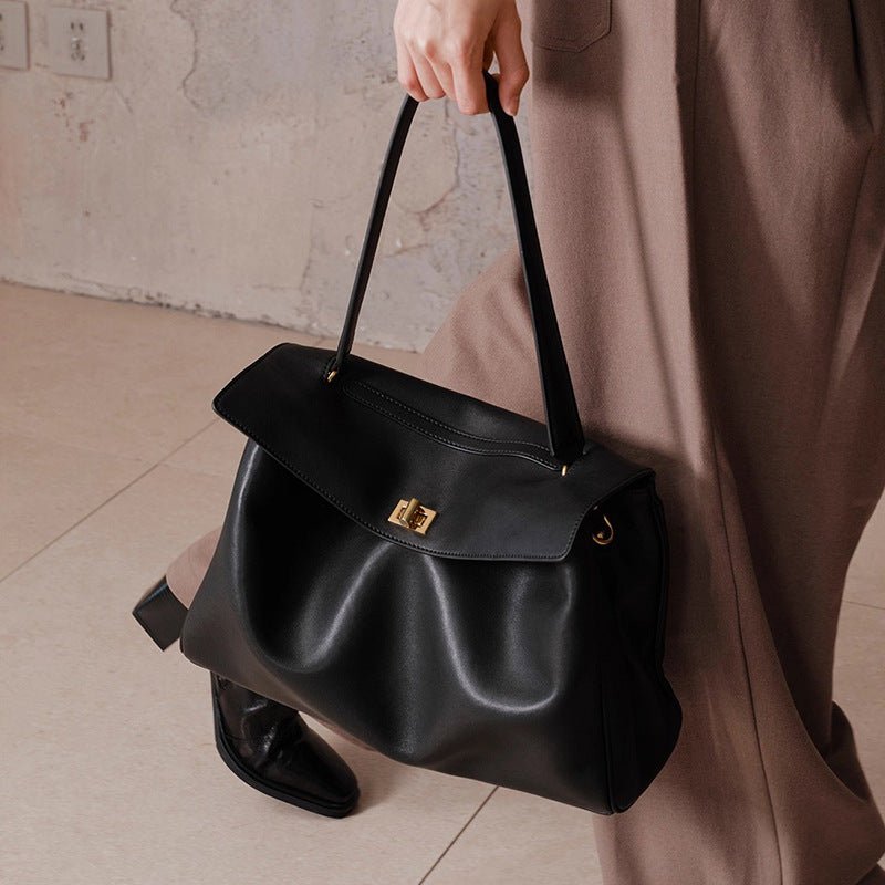 Borsa tote sofisticata e capiente,in vera pelle - AYA BORSE