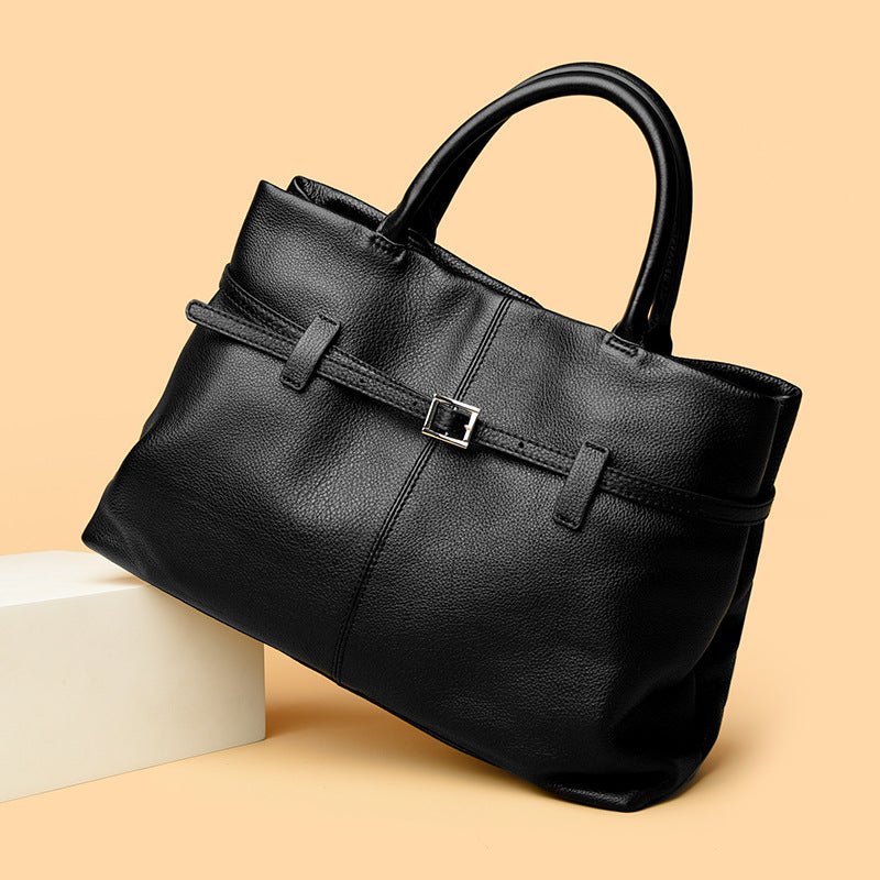 Borsa a mano da donna in vera pelle, grande capacità - AYA BORSE 