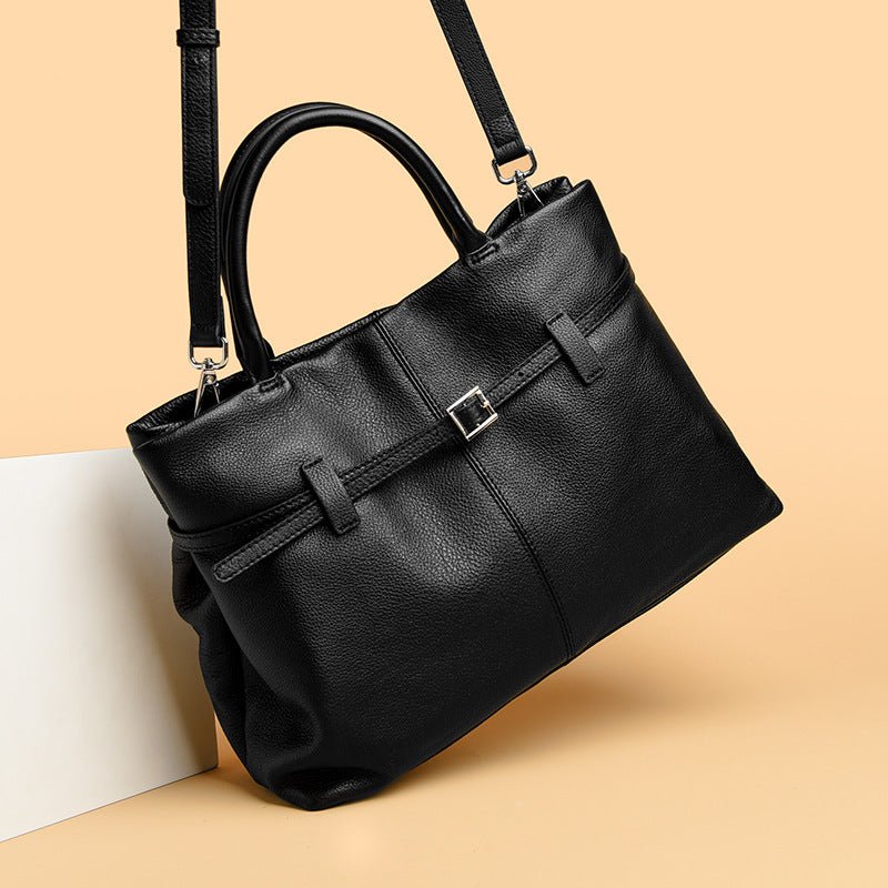 Borsa a mano da donna in vera pelle, grande capacità - AYA BORSE 