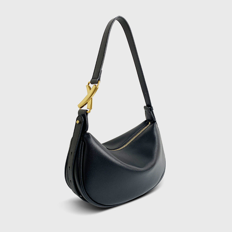 Borsa Dumpling in Vera Pelle Bovina — Tracolla Urban Chic