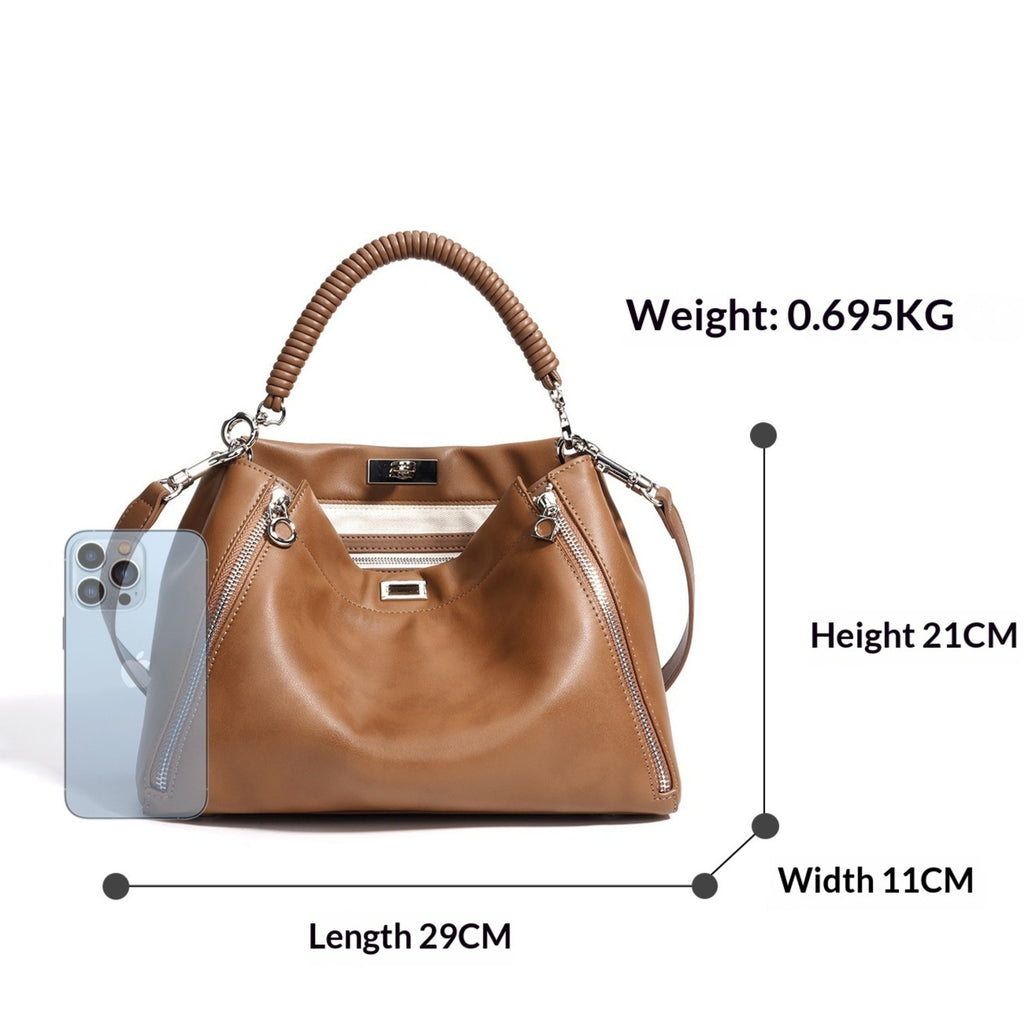 Borsa a tracolla da donna in vera pelle