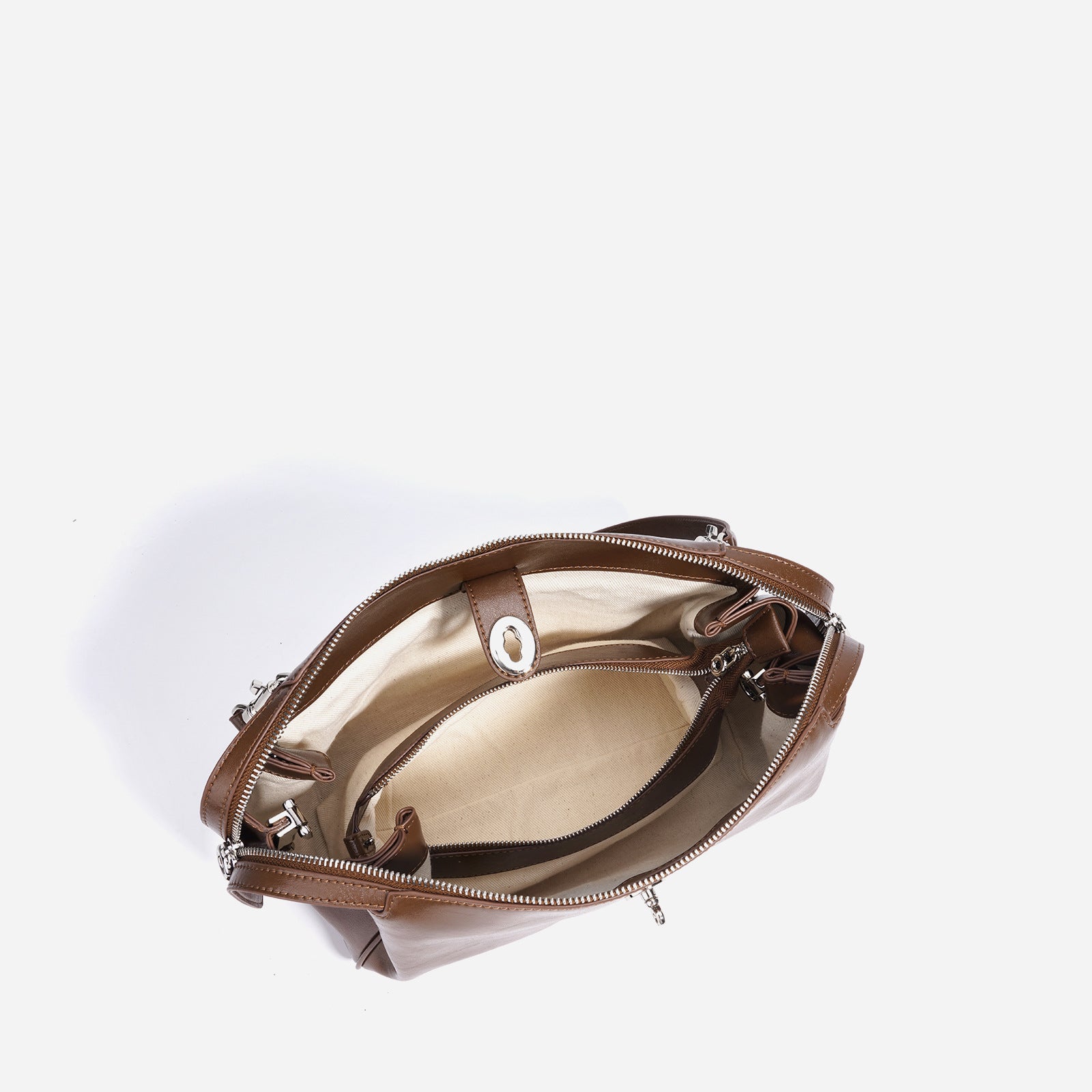 Elegante borsa a tracolla in vera pelle, in stile western